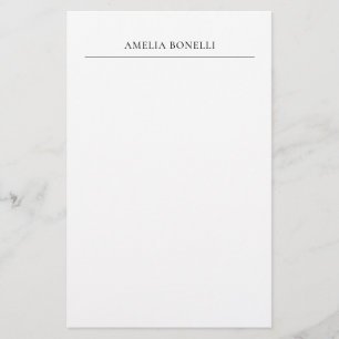 Klassiek Minimalistisch Professioneel Eenvoudig Briefpapier