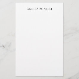 Klassiek Minimalistisch Professioneel Eenvoudig Vo Briefpapier
