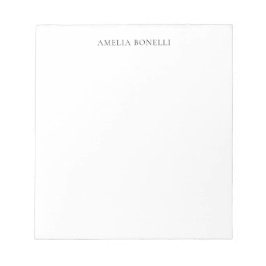 Klassiek Minimalistisch Professioneel Eenvoudig Vo Notitieblok