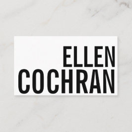 Klassiek minimalistisch rendy Visitekaartje voor a