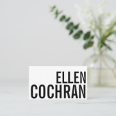 Klassiek minimalistisch rendy Visitekaartje voor a (Staand voorkant)