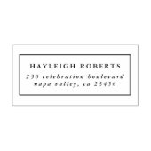 Klassiek minimalistisch retouradres zelfinktende stempel (Design)