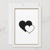 Klassiek minimalistisch, save the date kaart (Achterkant)