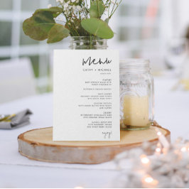 Klassiek minimalistisch script Zwart & Witboek men Flyer