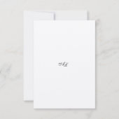 Klassiek minimalistisch traditioneel monogram save the date (Achterkant)
