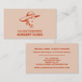 Klassiek model, plastische chirurg, plastische chi visitekaartje (Voorkant / Achterkant)