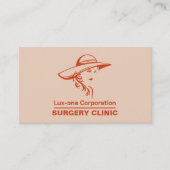 Klassiek model, plastische chirurg, plastische chi visitekaartje (Voorkant)