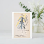 Klassiek modeontwerp voor jurk, Creators Studios Briefkaart (Staand voorkant)