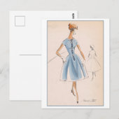 Klassiek modeontwerp voor jurk, Creators Studios Briefkaart (Voorkant / Achterkant)