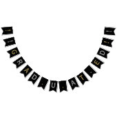 Klassiek Modern Afgestudeerd, Zilver & Goud op Zwa Vlaggetjes (Alle)