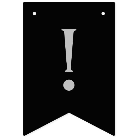 Klassiek Modern Afgestudeerd, Zilver & Goud op Zwa Vlaggetjes (Tweede vlag)