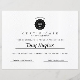Klassiek modern certificaat, diploma