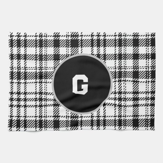 Klassiek modern geruit theedoek (Horizontaal)