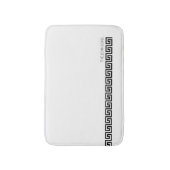 Klassiek modern Grieks toetsenbord zwart Badmat (Voorkant Verticaal)