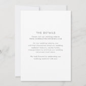 Klassiek Modern Huwelijk Save The Date (Achterkant)