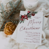 Klassiek modern kerstfeest kaart