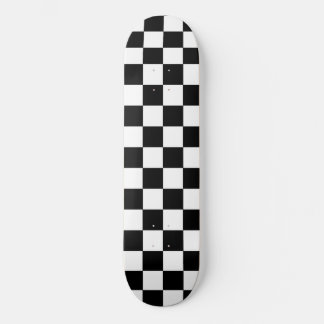 Klassiek Modern Minimaal Geruit Zwart-Wit Persoonlijk Skateboard