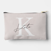 Klassiek modern monogram bruidsmeisje cadeau etui (Achterkant)