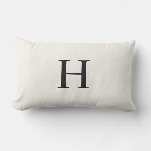 Klassiek Modern Monogram Buitenkussen (Voorkant)