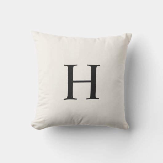 Klassiek Modern Monogram Buitenkussen (Voorkant)
