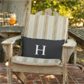 Klassiek Modern Monogram Buitenkussen (Stoel)