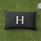 Klassiek Modern Monogram Buitenkussen (Gras)