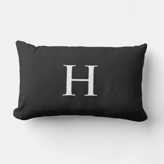 Klassiek Modern Monogram Buitenkussen (Voorkant)