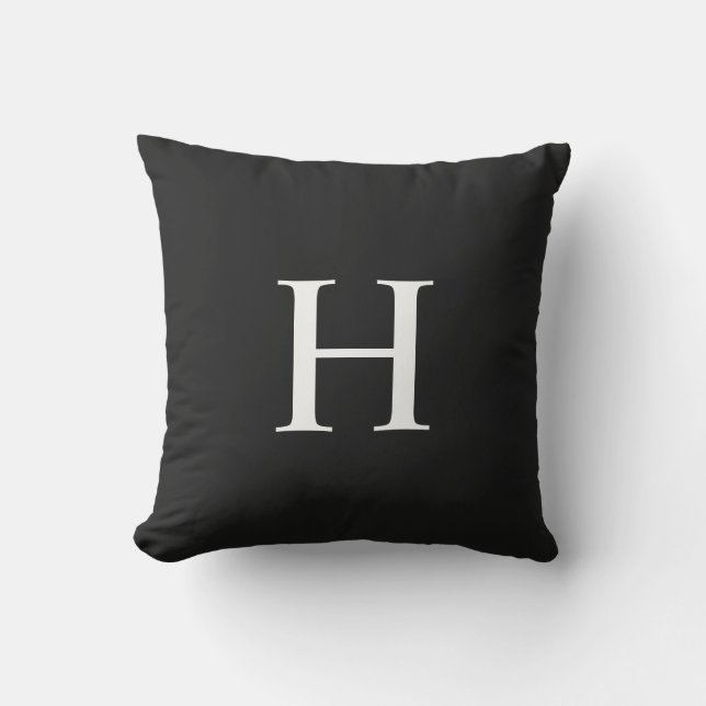 Klassiek Modern Monogram Buitenkussen (Voorkant)
