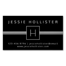 Klassiek Modern Professioneel Monogram Zwart-wit