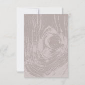 Klassiek modern Rustic Wood Grain herfst Weddensch RSVP Kaartje (Achterkant)