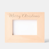 Klassiek Modern Script Cursief Vrolijk Kerstfeest Gegraveerde Lijstjes (Voorkant)