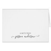 Klassiek Modern Stijlvol Elegant Zwart Grijs Scrip (Voorkant Horizontaal)