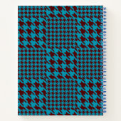 Klassiek Modern Tatan Plaid Blauw & Bruin Notitieboek (Achterkant)