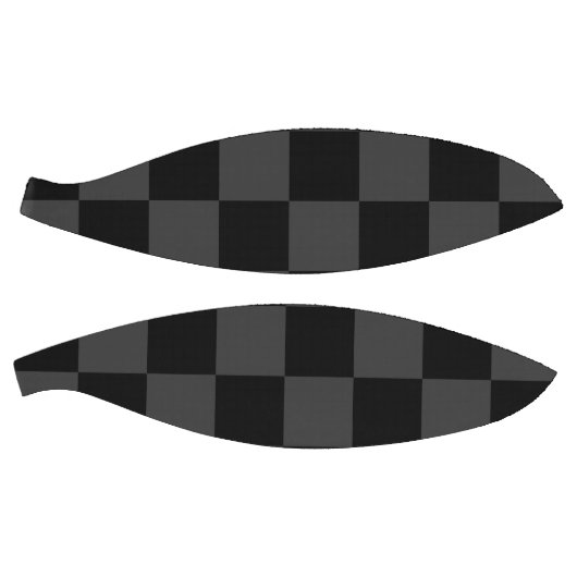 Klassiek Modern Zwart & Rokerig Zwart Checkerboard Basketbal (Panelen)