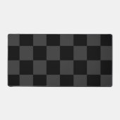 Klassiek Modern Zwart & Rokerig Zwart Checkerboard Bureaumat (Voorkant)