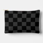 Klassiek Modern Zwart & Rokerig Zwart Checkerboard Etui (Voorkant)