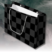 Klassiek Modern Zwart & Rokerig Zwart Checkerboard