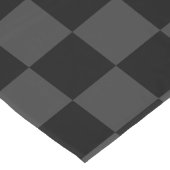 Klassiek Modern Zwart & Rokerig Zwart Checkerboard Korte Tafelloper (Hoek)