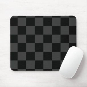 Klassiek Modern Zwart & Rokerig Zwart Checkerboard Muismat