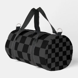 Klassiek Modern Zwart & Rokerig Zwart Checkerboard Plunjezak