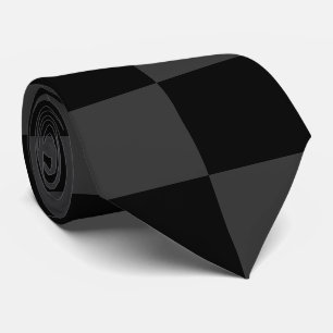 Klassiek Modern Zwart & Rokerig Zwart Checkerboard Stropdas