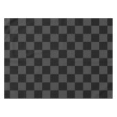 Klassiek Modern Zwart & Rokerig Zwart Checkerboard Tafelkleed (Voorkant (Horizontaal))