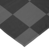 Klassiek Modern Zwart & Rokerig Zwart Checkerboard Tafelkleed (Gekanteld)