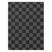 Klassiek Modern Zwart & Rokerig Zwart Checkerboard Tafelkleed (Voorkant)