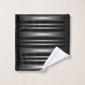Klassiek modern zwart-wit patroon bad handdoek (Wasdoekje)