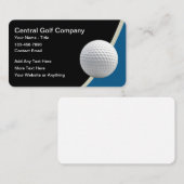 Klassiek moderne golfbedrijf visitekaartje (Voorkant / Achterkant)