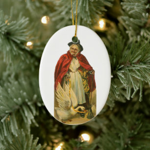 Klassiek Moeder de Gans Victoriaans Verhalenboek Keramisch Ornament