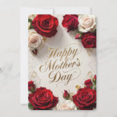 Klassiek Moederdag Bloemstuk Feestdagenkaart (Voorkant)