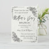 Klassiek, Moederschap Koesteren, Moederdag Brunch Kaart (Staand voorkant)