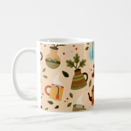 Klassiek mokontwerp  koffiemok (Links)